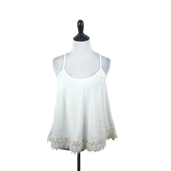 White Crochet Top 9.3 Eline by Line And Dot  M - Picture 3 of 6